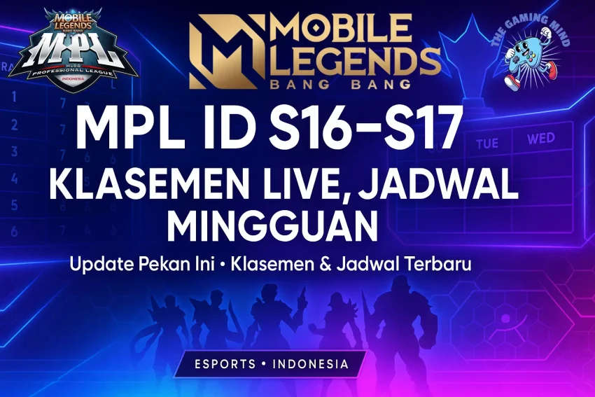 MPL ID S16–S17 Klasemen Live, Jadwal Mingguan