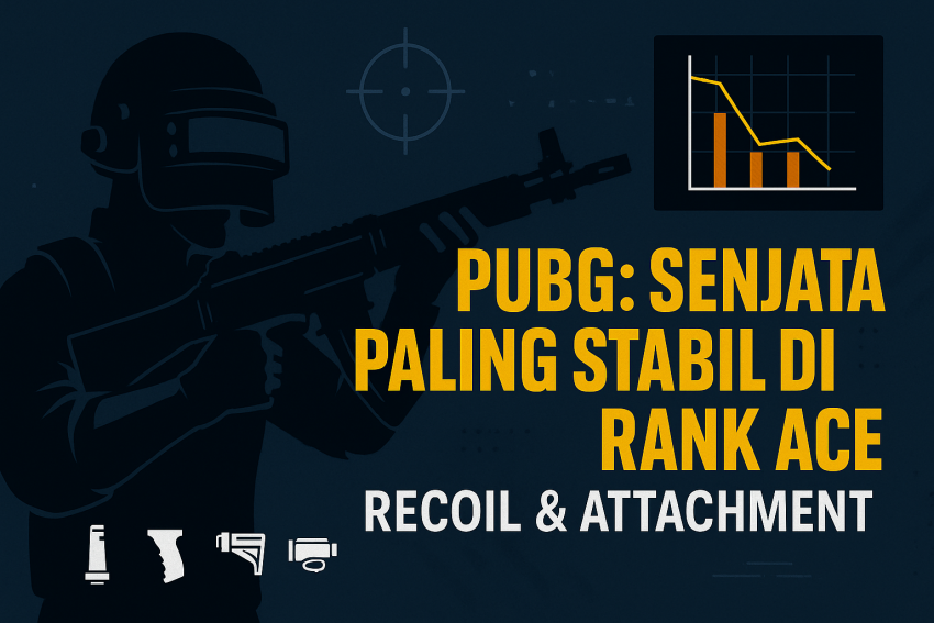 PUBG  Senjata Paling Stabil di Rank ACE Recoil & Attachment